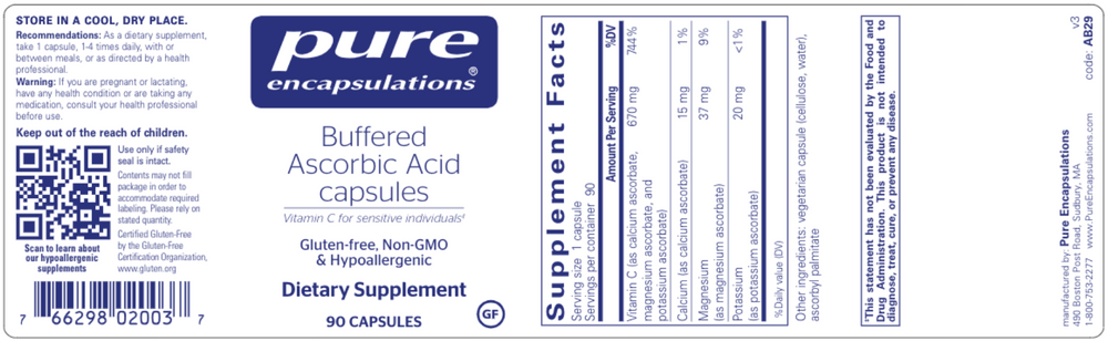 
                  
                    Buffered Ascorbic Acid Capsules
                  
                