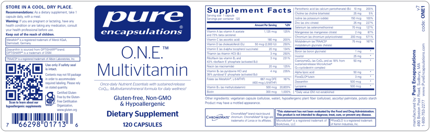 
                  
                    O.N.E Multivitamin
                  
                