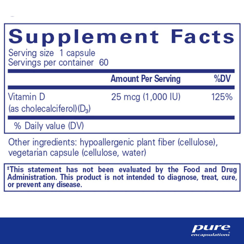 
                  
                    Vitamin D3 25 mcg (1,000 IU)
                  
                