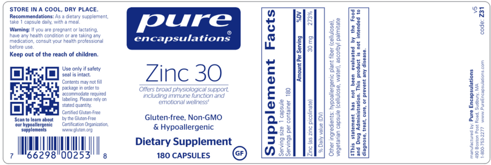 
                  
                    Zinc 30
                  
                